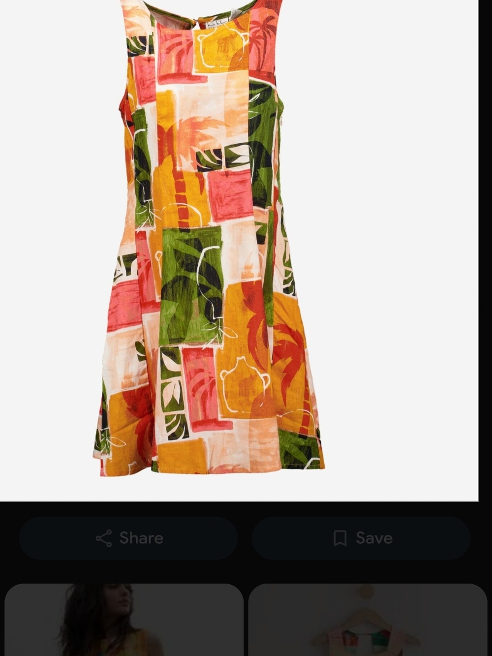 NWT Women's Multicolor Tropical Print Mini Dress Sz 8